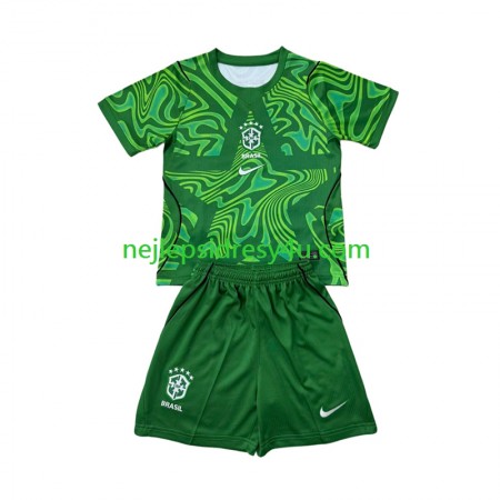 Fotbalový Dres Brazílie Brankářské Dětské Venkovní Mistrovství světa 2026